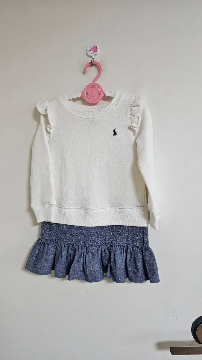 ポロラルフローレン シャンブレーフリース スウェットシャツドレス 3T