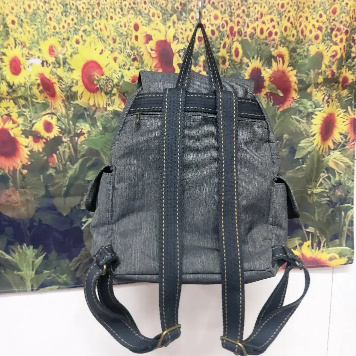 キプリング 3ポケット チャコールグレー バックパック 5k4