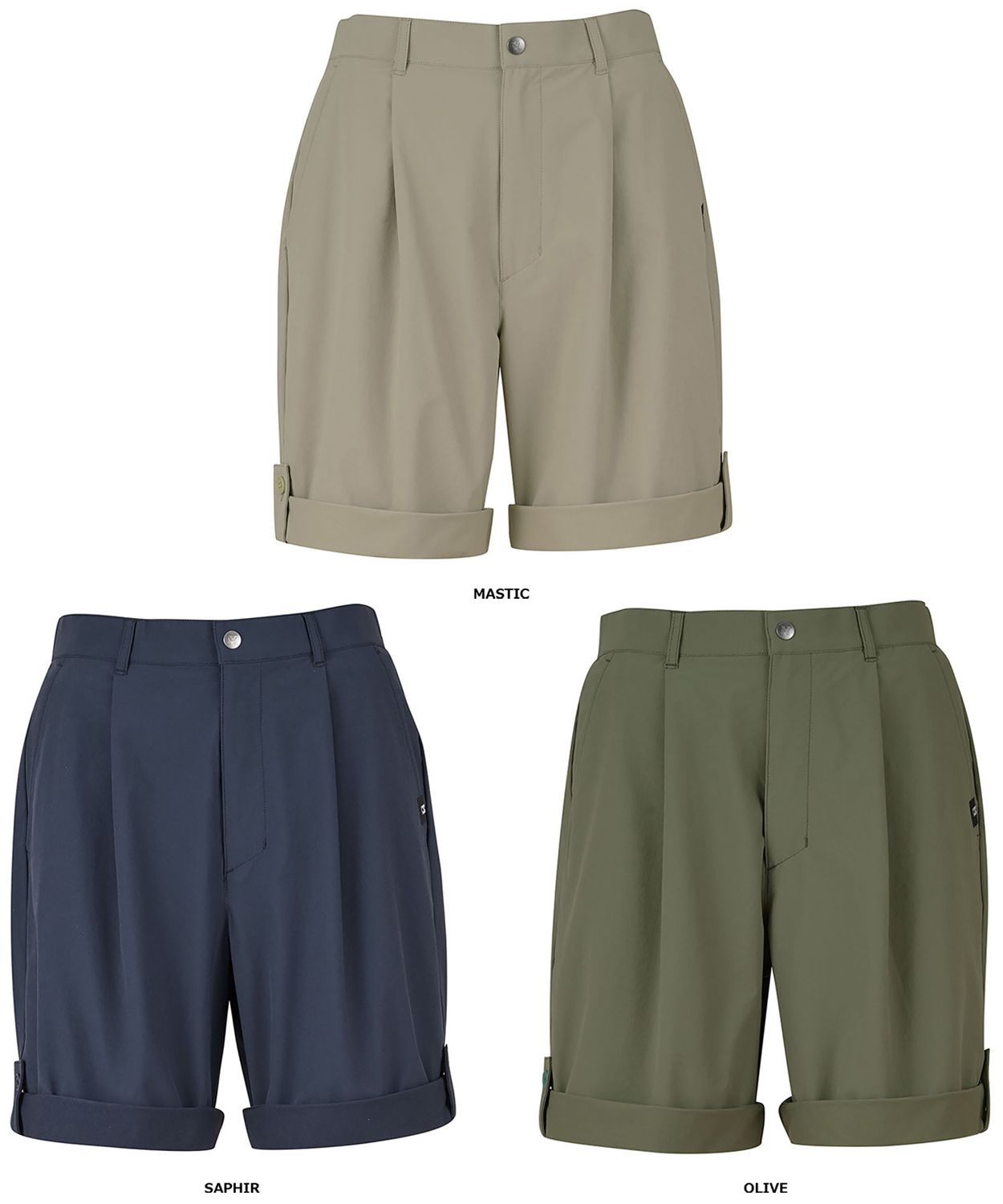 ミレー MILLET アウトドア マウンテン ストレッチ ロールアップ ショーツ MIV02099 N9412 FERN