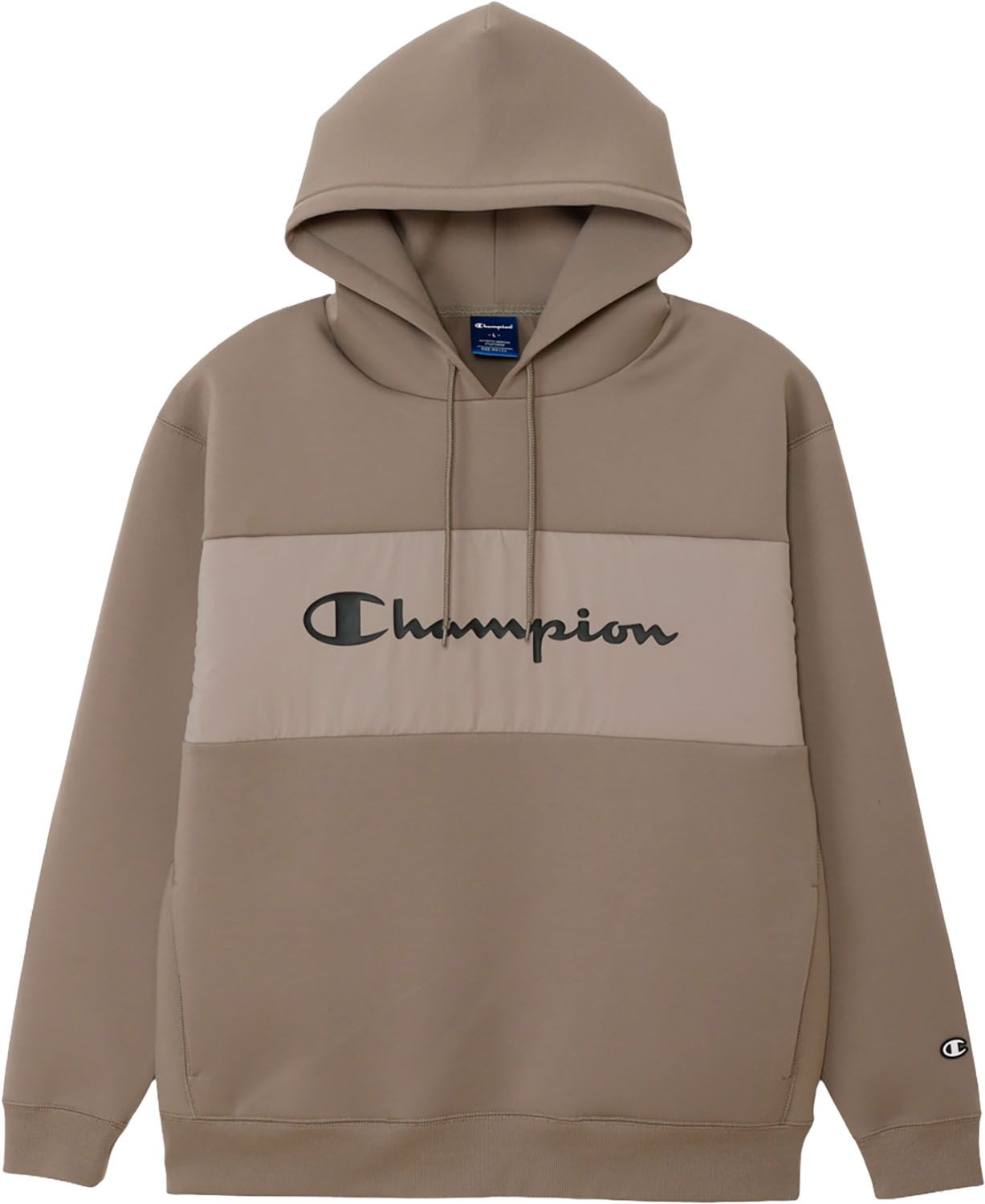 チャンピオン Champion TW 3 LS HOODED メンズ スウェットシャツ フーディー パーカー バスケットボール 通気性 ストレッチ 保温性 軽量 C CS 110 791 グレージュ