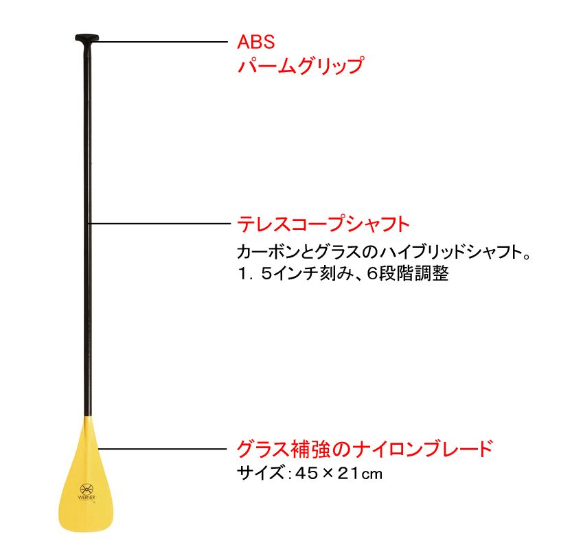 キャプテンスタッグ CAPTAIN STAG アウトドア フィジー 2ピース アジャスト イエロー 74-81 US2095 -