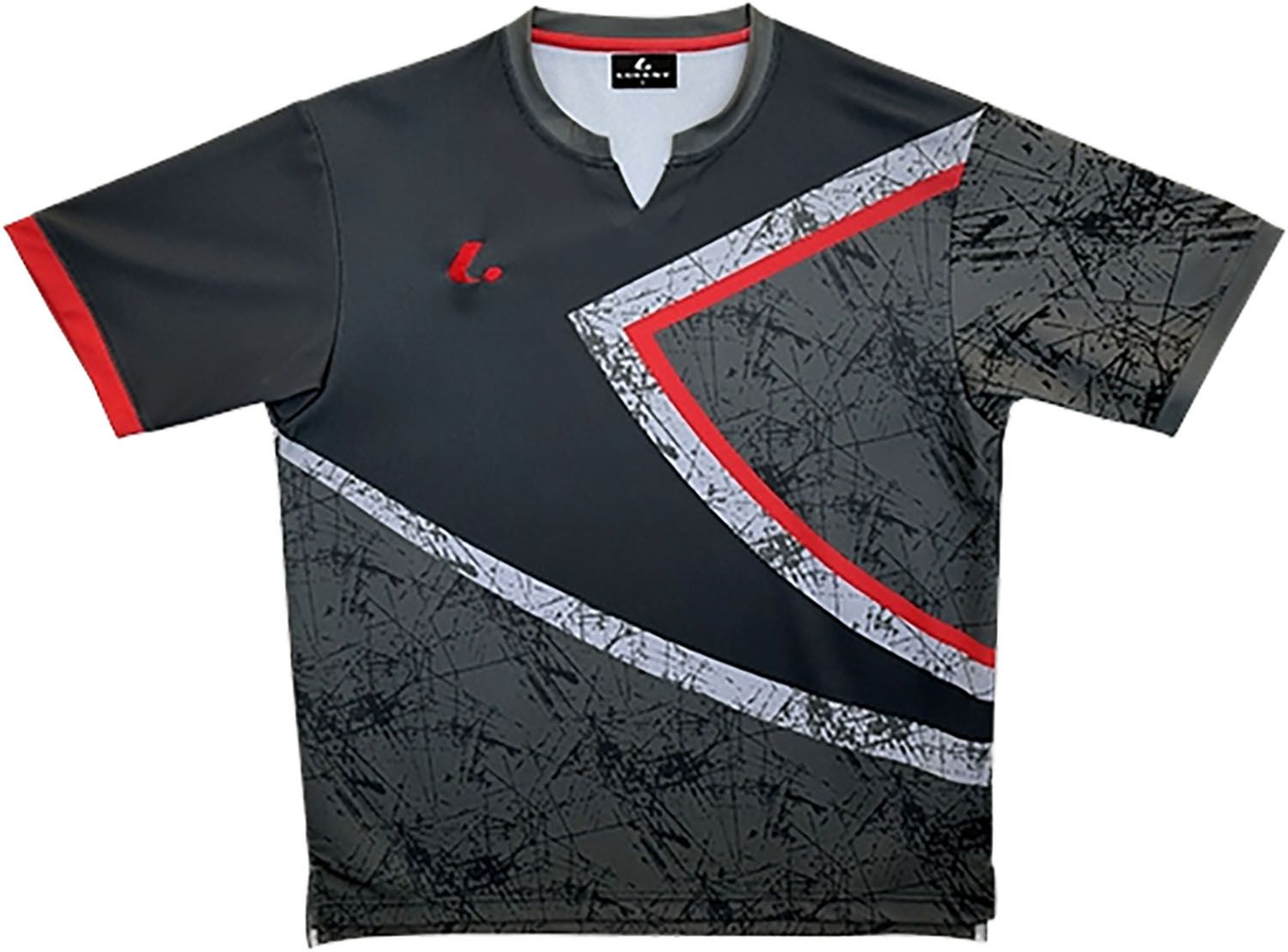 ルーセント LUCENT テニス UNI ゲームシャツ 襟なし XLH3669 ブラック