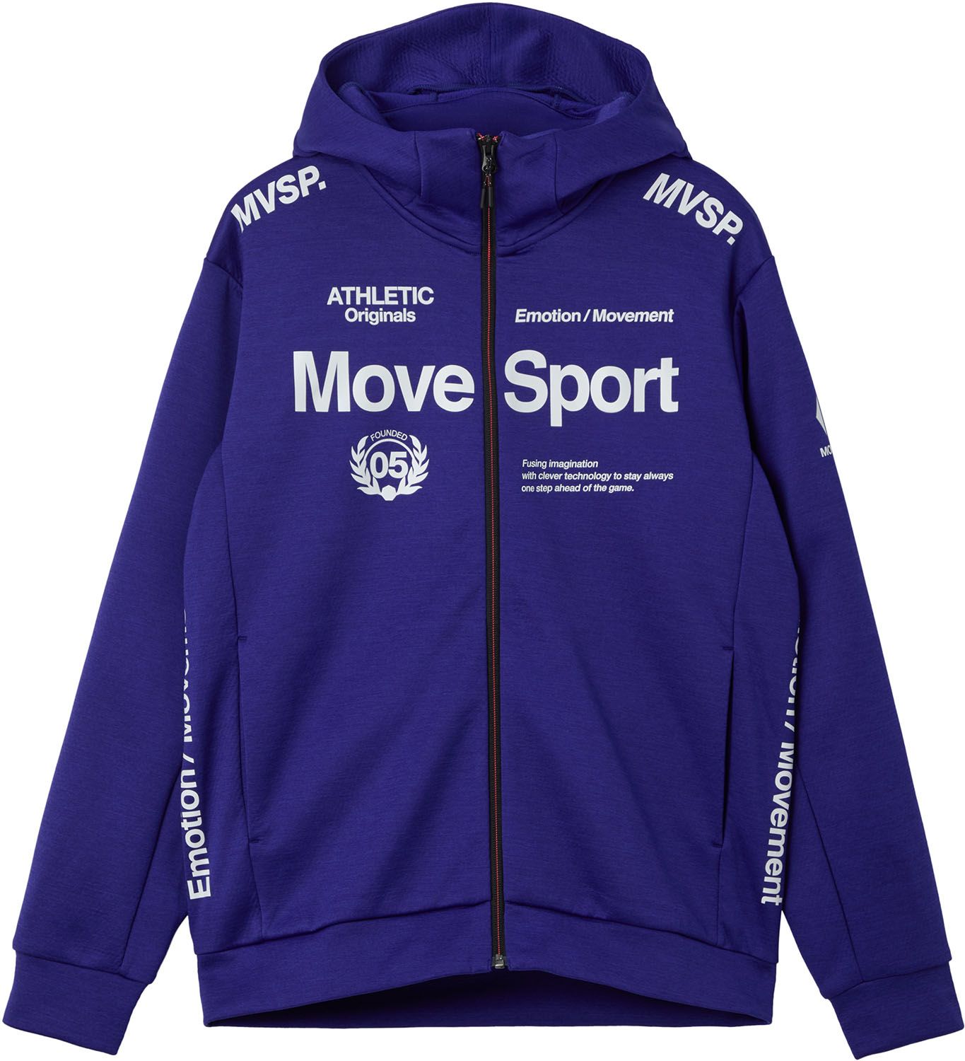 ムーブスポーツ ACTIVE SUITS オーセンティック スウェット フーディー BL 00 ブルー