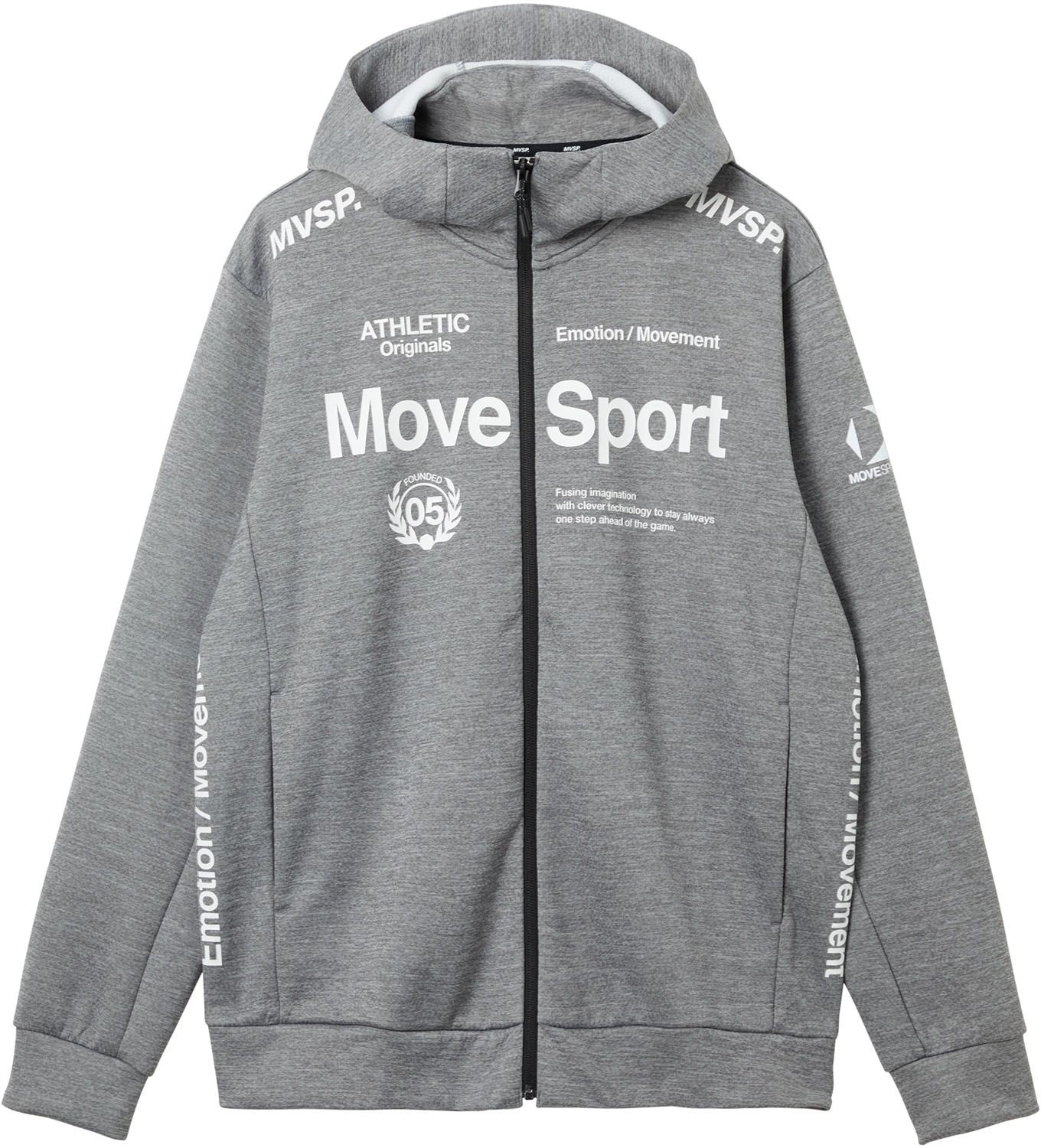  ムーブスポーツ ACTIVE SUITS オーセンティック スウェット フーディー BL 00 ブルー トップス(ジャージ以外) ウォーキング ランニングウェア