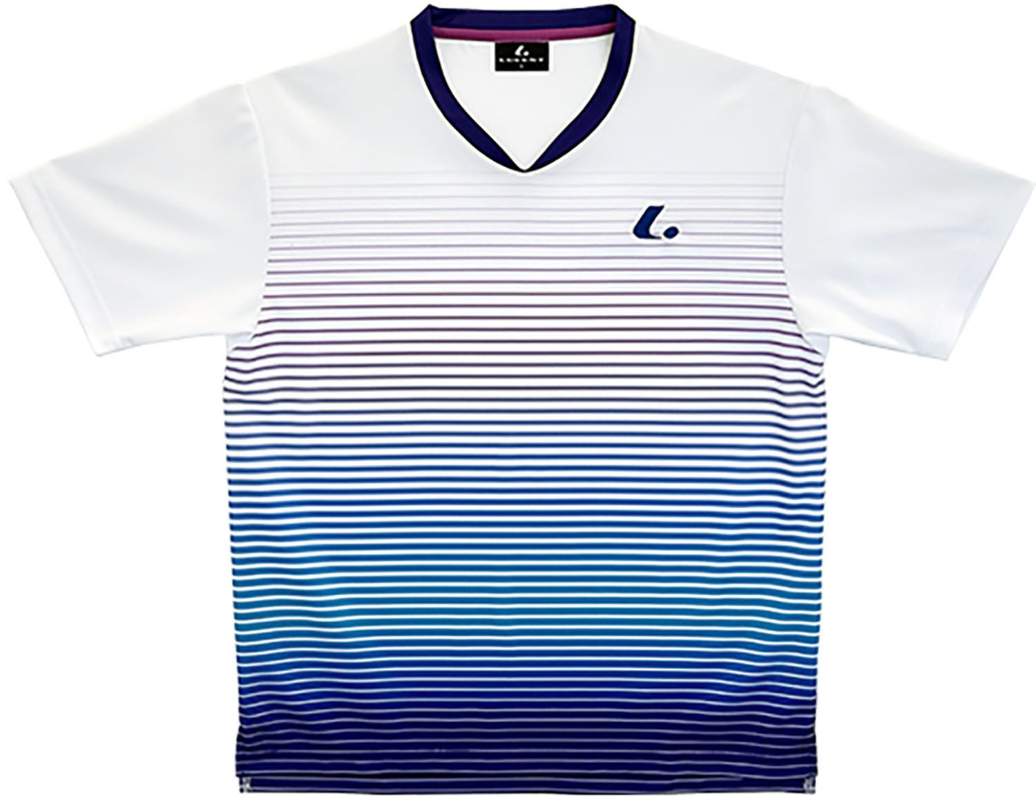 ルーセント LUCENT テニス UNI ゲームシャツ 襟なし XLH3650 ホワイト