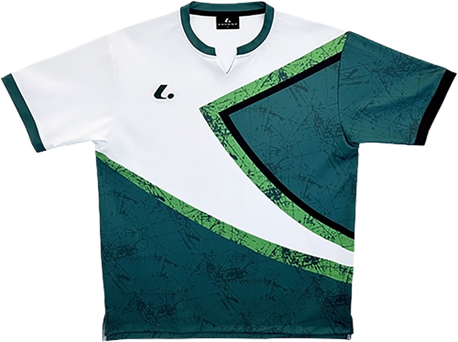 ルーセント LUCENT テニス UNI ゲームシャツ 襟なし XLH3665 グリーン