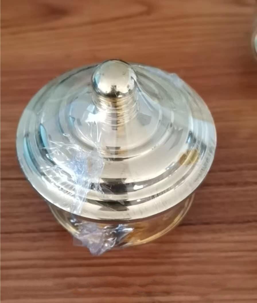 密教法具 寺院用仏具 洒水器 塗香器二器セット 真鍮製 直径7.8cmと直径7cmの2種類