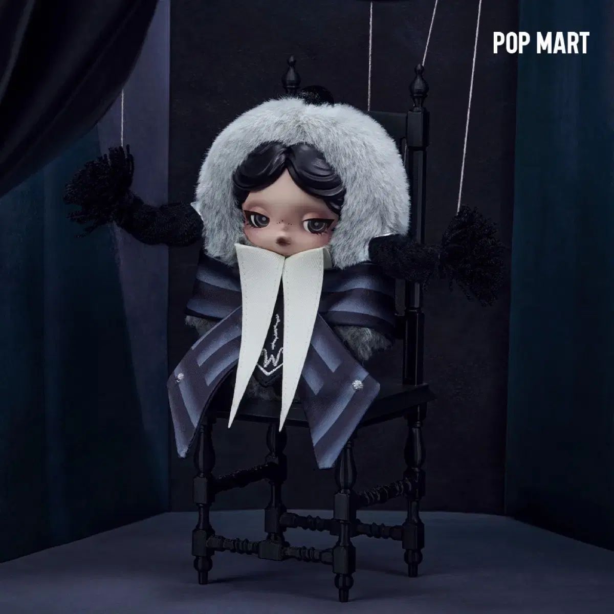 スカルパンダ ウェンズデー キーホルダー 節約 POP MART (ポップマート