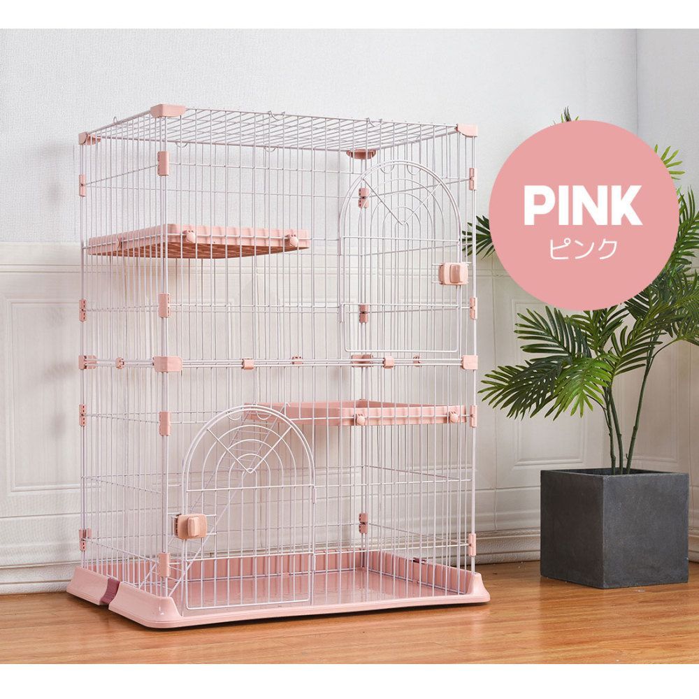 脱走防止 多頭飼いペットケージ