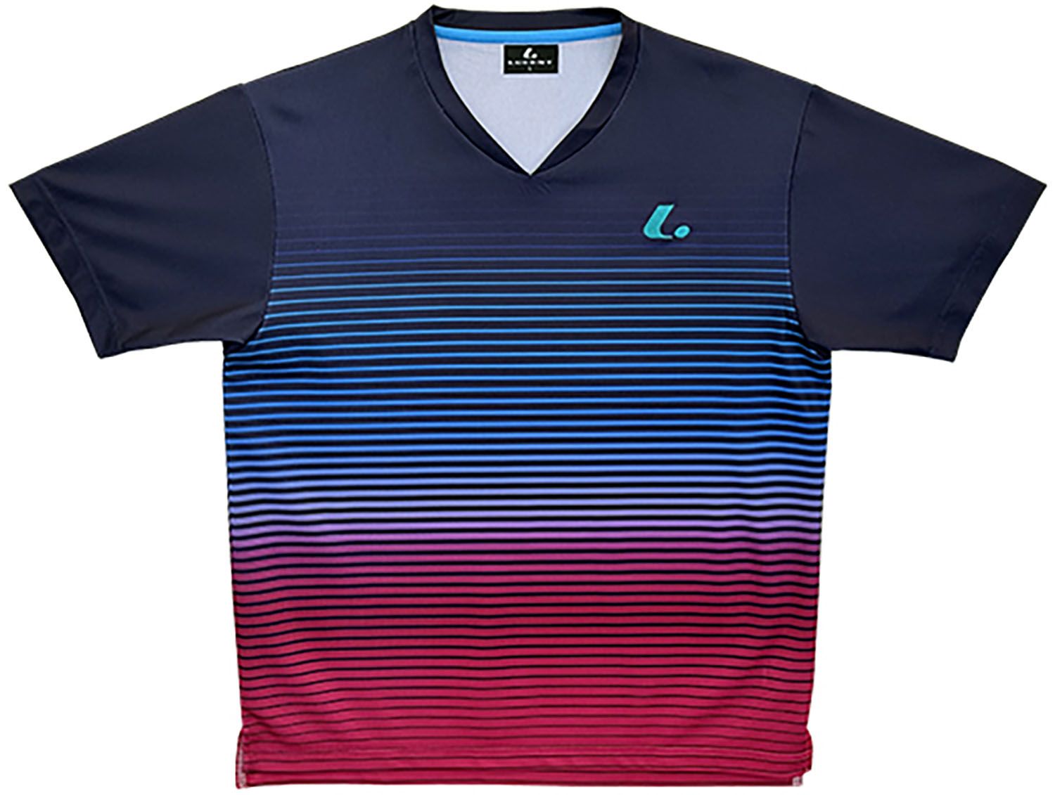 ルーセント LUCENT テニス UNI ゲームシャツ 襟なし XLH3656 ネイビー