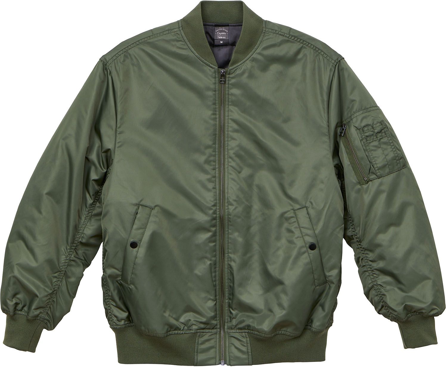 ユナイテッドアスレ UnitedAthle タイプ MA-1 ジャケット 中綿入 749001 101 OD