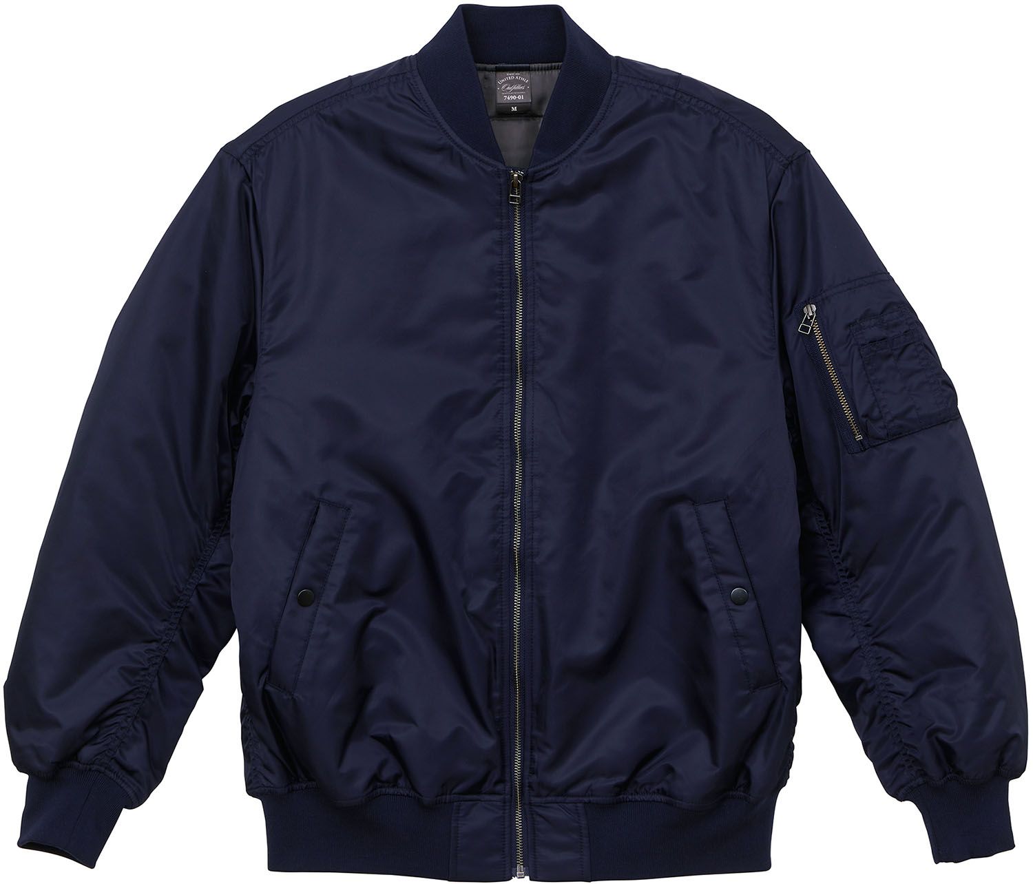 ユナイテッドアスレ UnitedAthle タイプ MA-1 ジャケット 中綿入 749001 86 ネイビー
