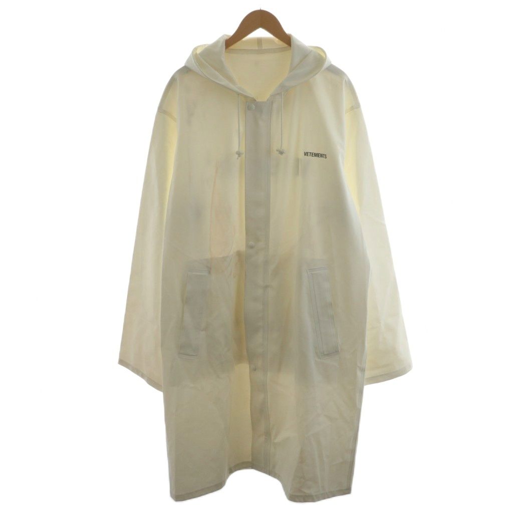 ヴェトモン VETEMENT Oversized hooded raincoat レインコート ロング
