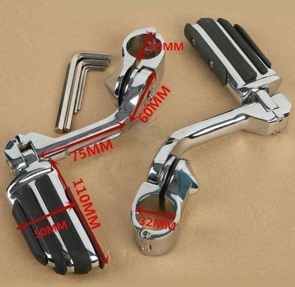 ペダル ハーレー ハイウェイ ペグ ロードキング フット アジャスタブル パーツ 調整 ツーリング ロードグライド ソフテイル BRIGHTFACE_UK