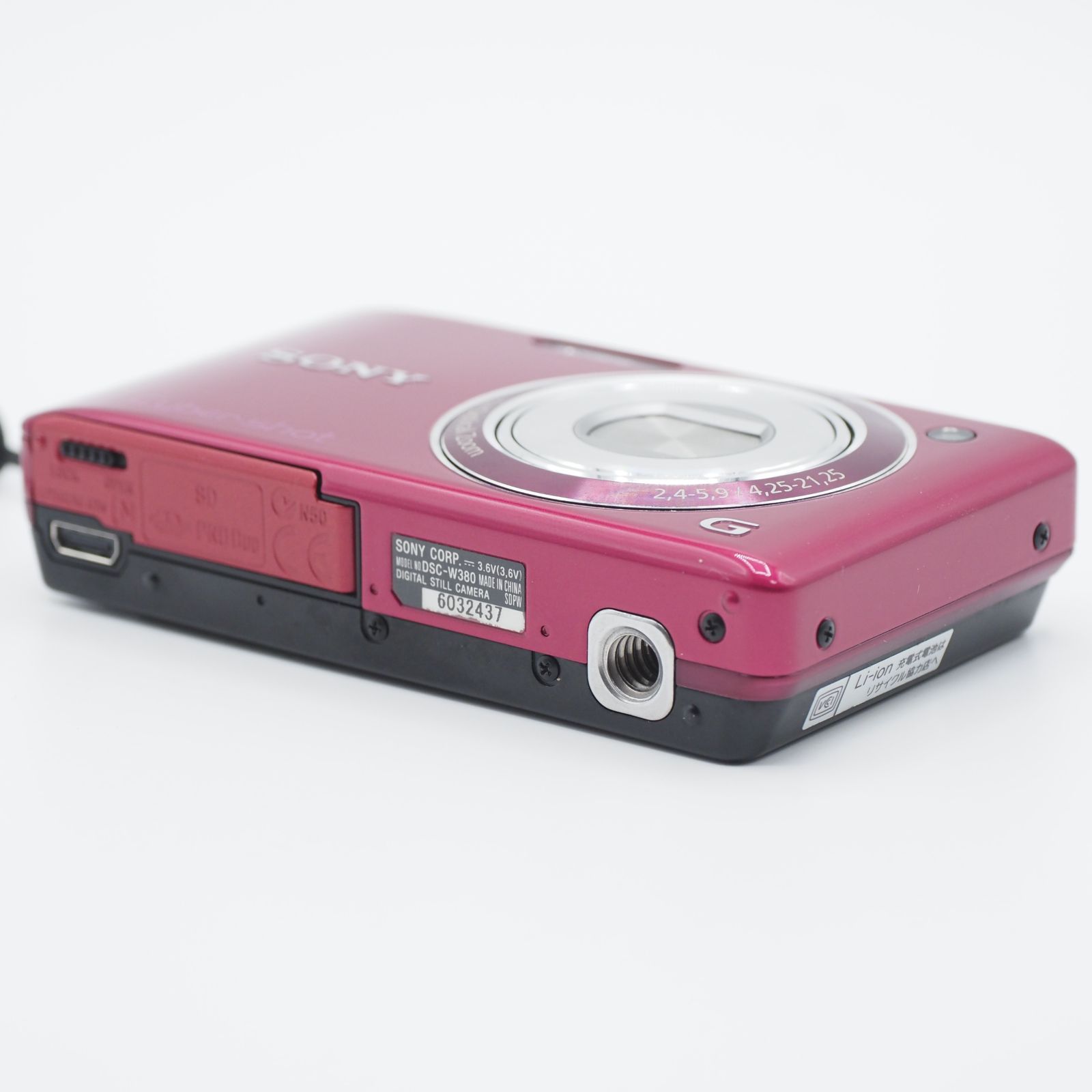 SONY デジタルカメラ W380 レッド Cyber-Shot 極上品 #2888