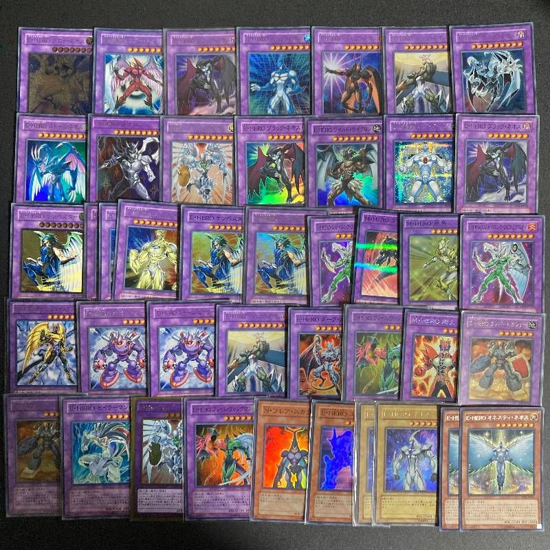 E•HERO & ネオスペーシアン　デッキパーツまとめ売り 遊戯王 ネオス デッキ40枚 EX15枚 ネオスペーシアン E・HERO 十代の