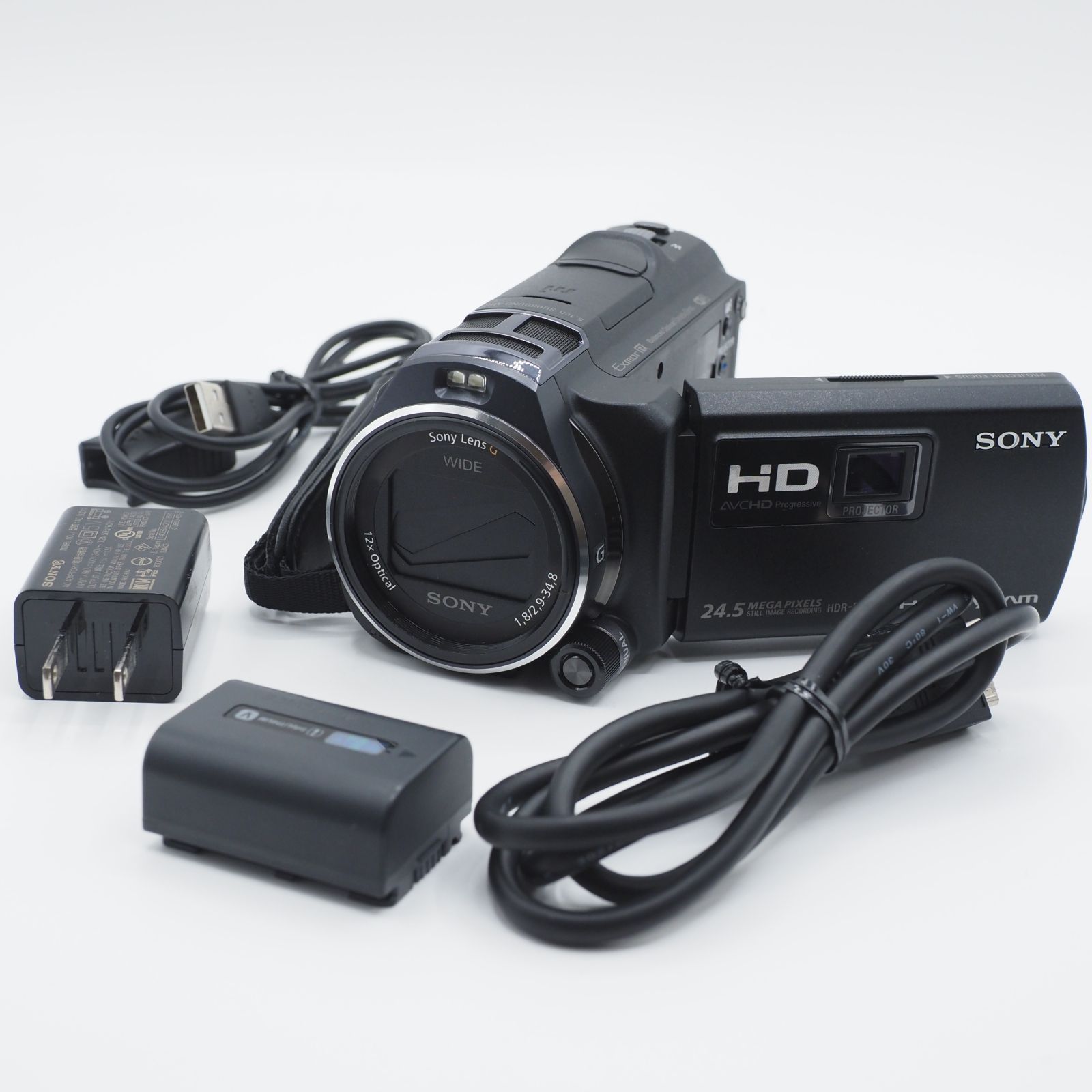 SONY ソニー PJ800 ブラック ビデオカメラ Handycam ブラック 上品 2892
