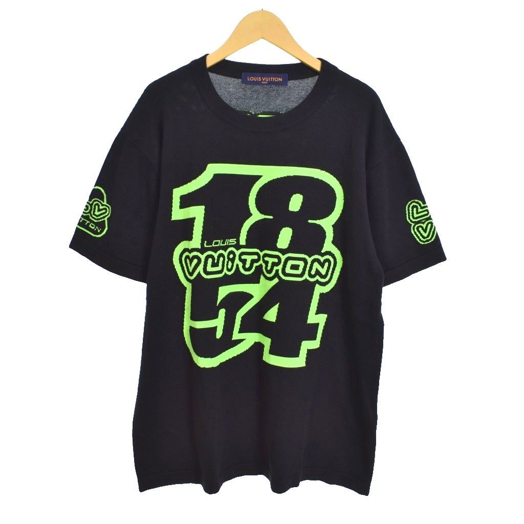 LOUIS VUITTON ブラック Tシャツ M LOUIS VUITTON 両面ブラック T