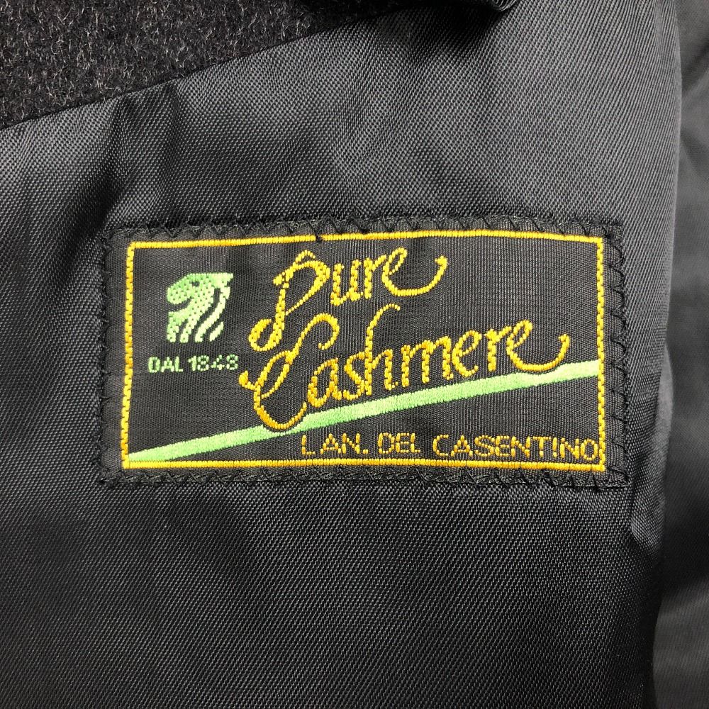 02w20260 R-D Marini Lanificio Del Casentino ブラック M イタリア製 メンズ ステンカラーコート カシミヤ 51503 品 KANDAIZUMI_COM