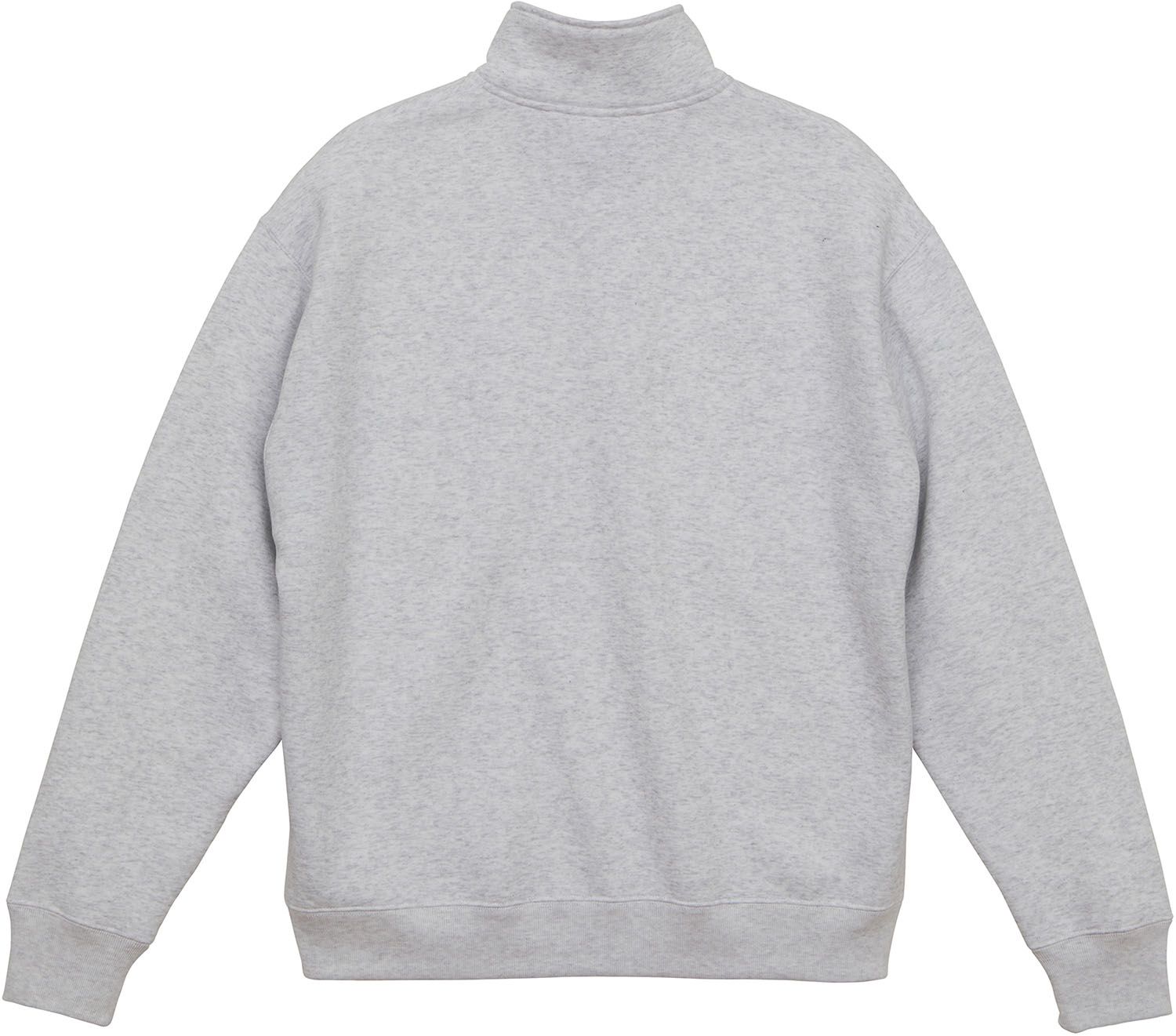 ユナイテッドアスレ UnitedAthle 10.0 オンス T|C ルーズフィット ハーフジップ スウェット 裏起毛 578801C 5 アッシュ