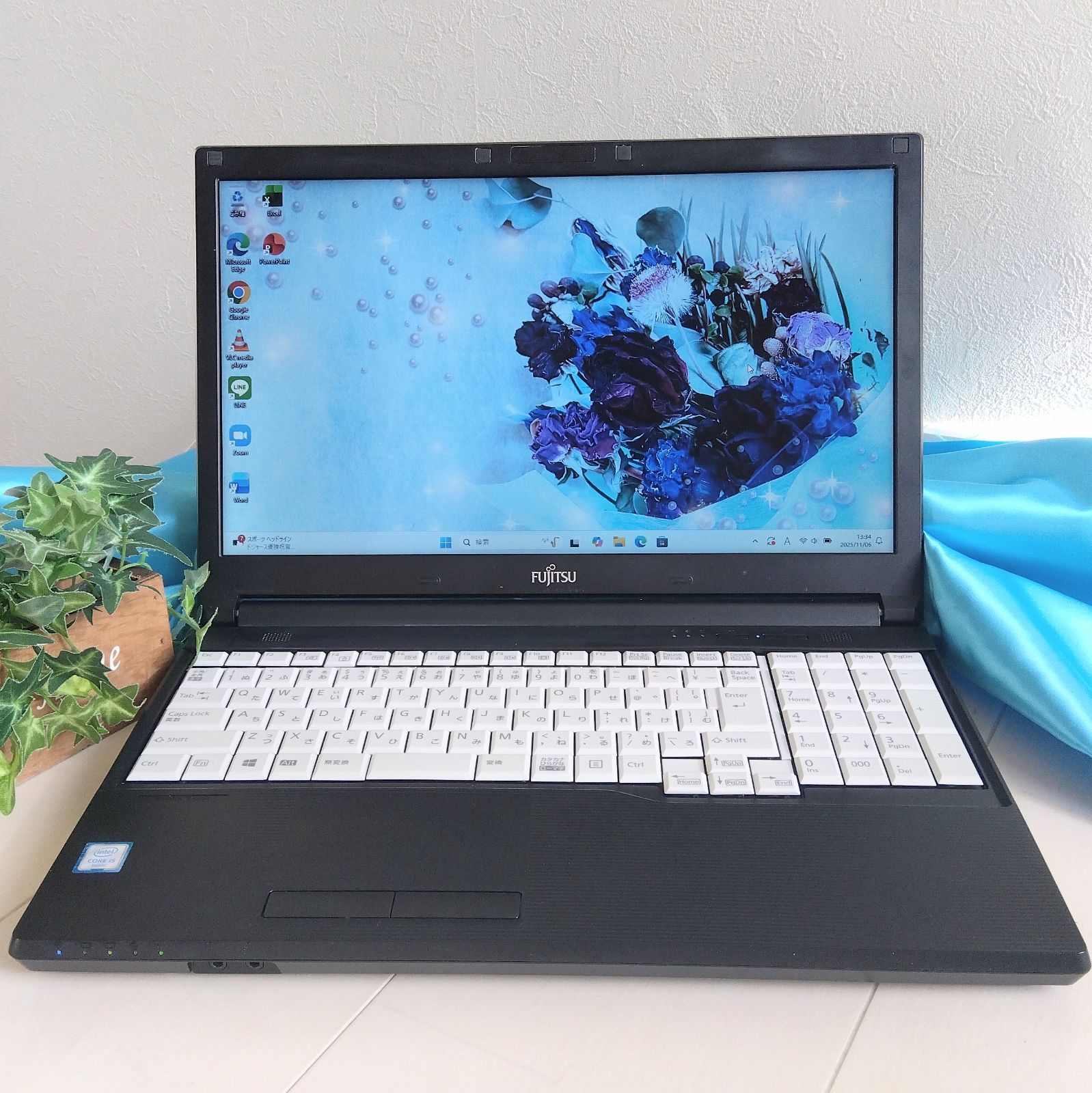 Windows11 HDD 1TB 富士通ノートパソコン Office付きPC 80