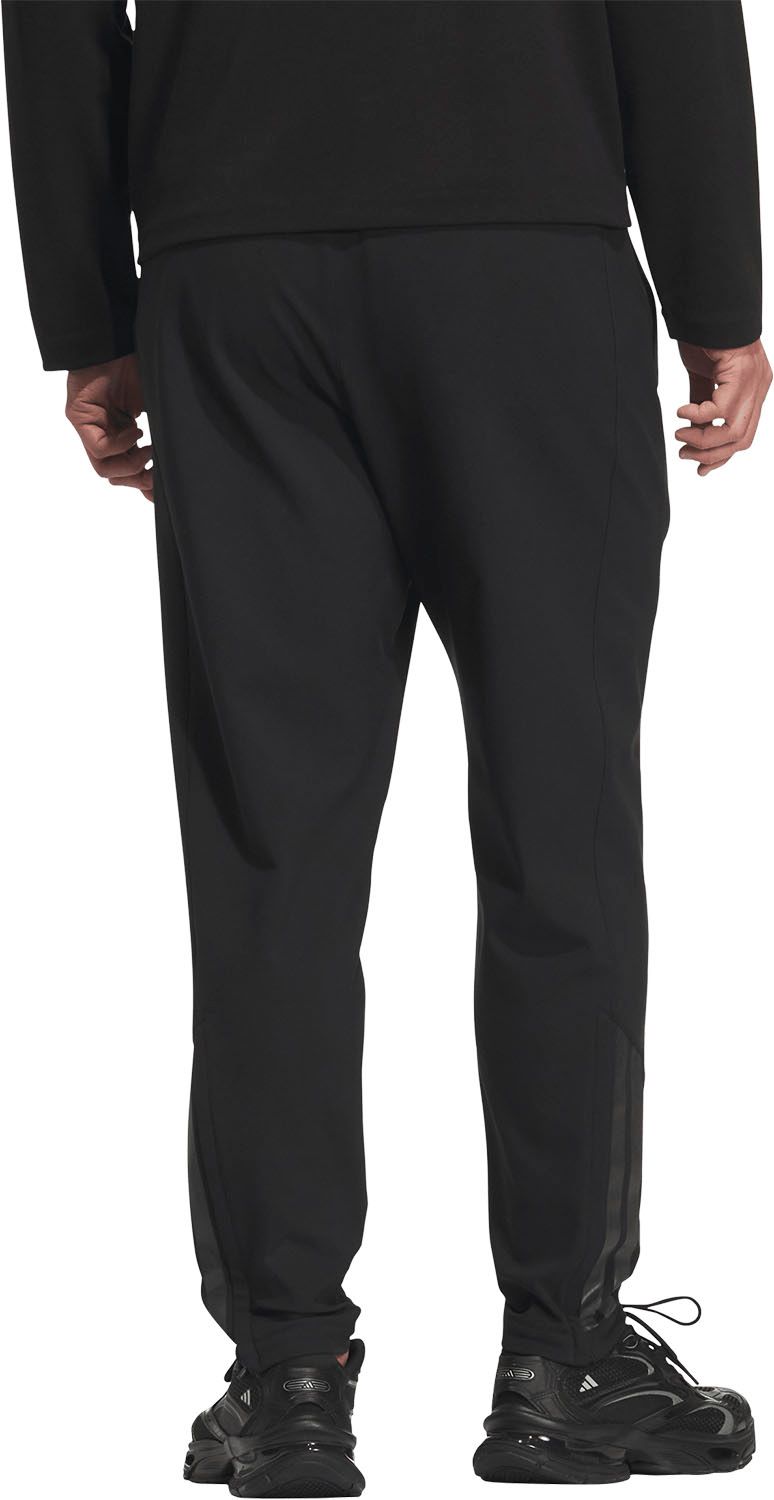 アディダス adidas スリーストライプス レギュラーフィット ボンデッド フリース フルレングス オープンヘム ウインドパンツ QU 803 KA 1301 ブラック リカバリー用品 アウター ウィンドブレーカー 