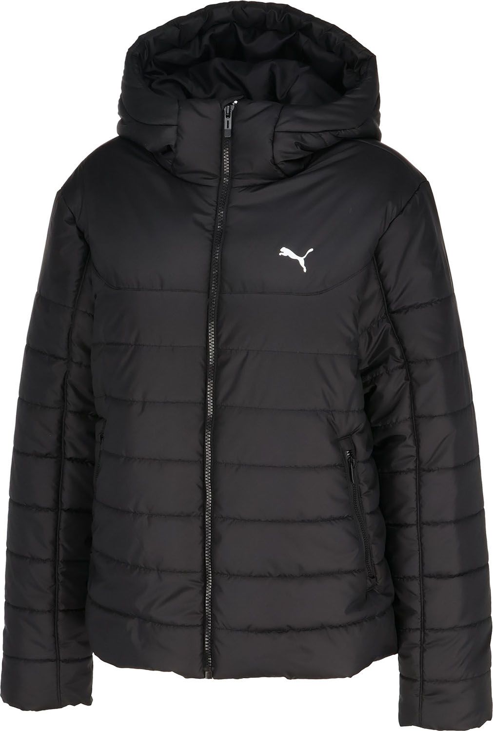 プーマ PUMA ESS フーデッド パデッド JKT ジャケット アウター ジャンパー 上着 フード レディース ウィメンズ 女性 大人 防寒 機能素材 ロゴ ワンポイント 690931 01 PUMABLACK