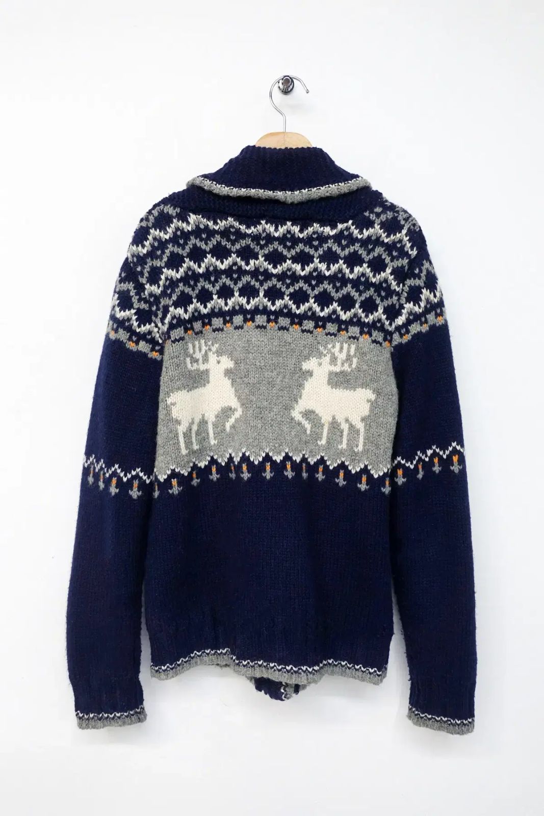 麻カーディガン