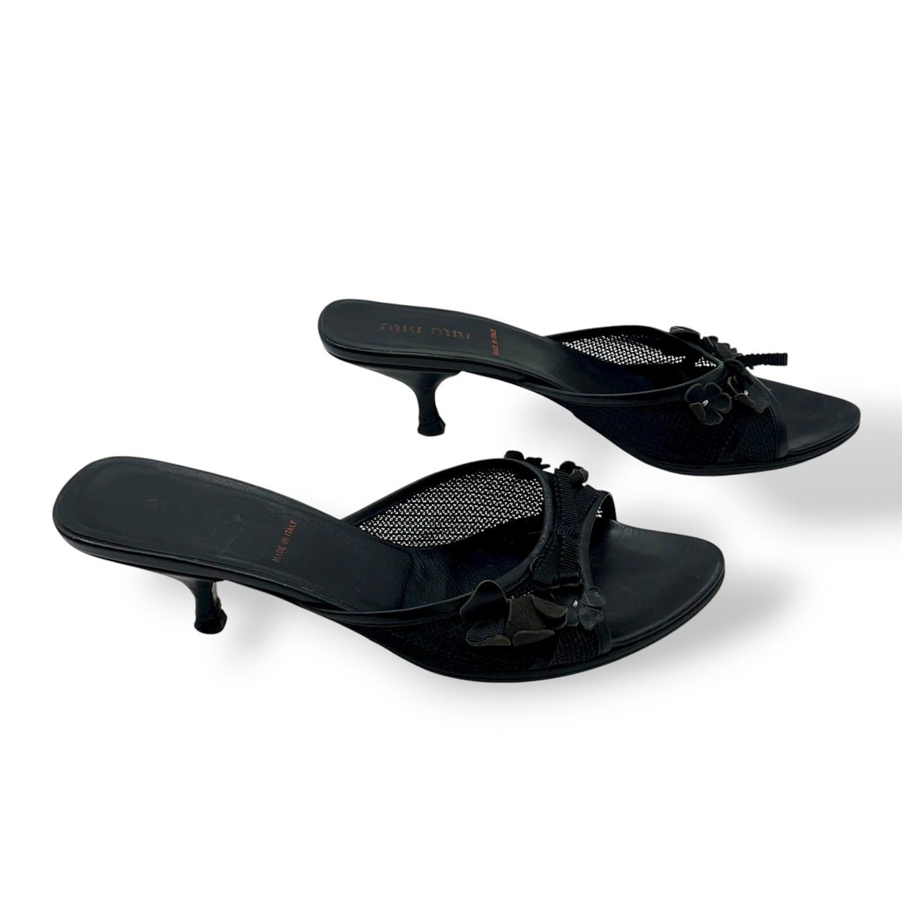 00s archive miu miu vintage ミュール サンダル 黒 00s archive miu miu vintage ミュール サンダル 黒 ブラック - メルカリ