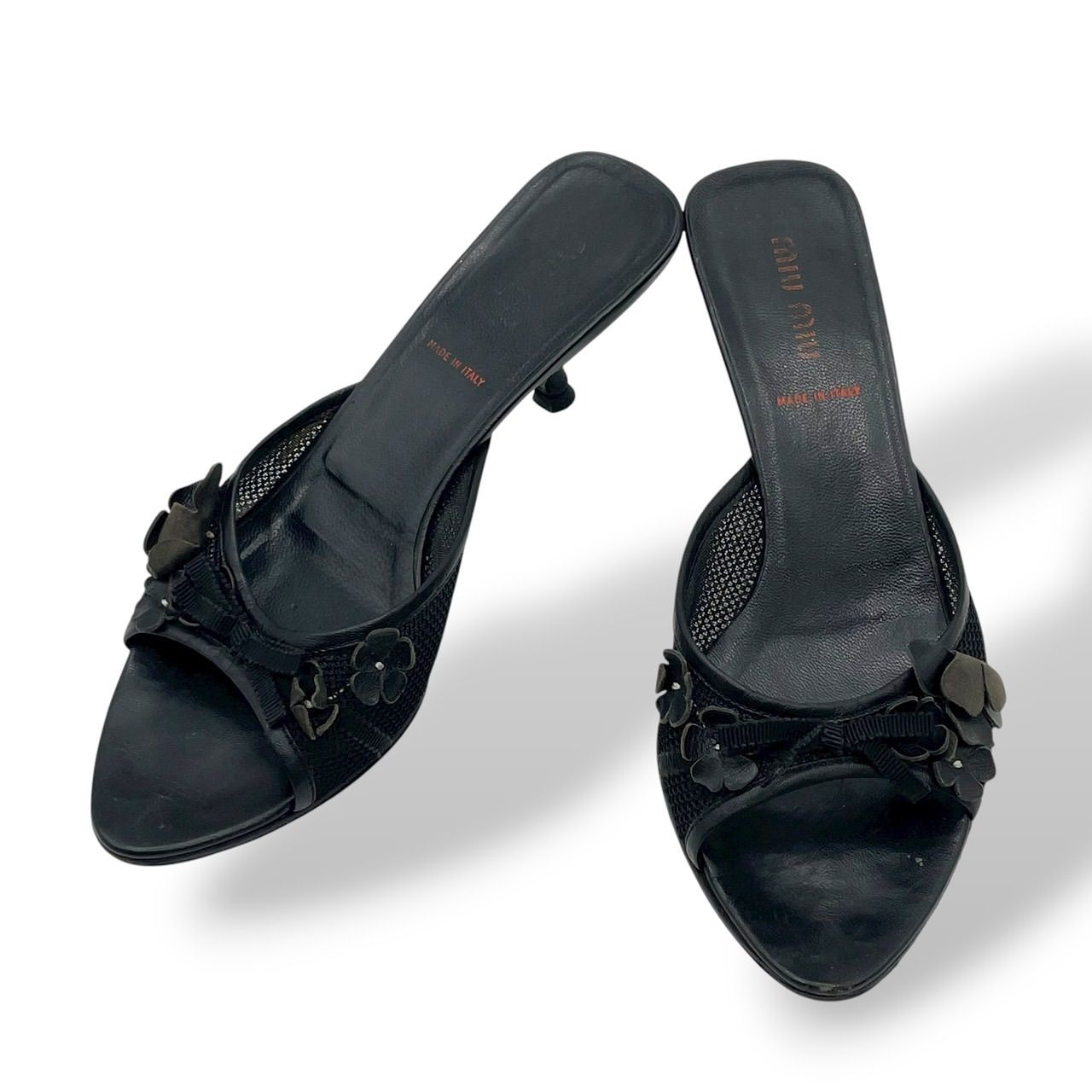 00s archive miu miu ミュール サンダル 黒 ブラック