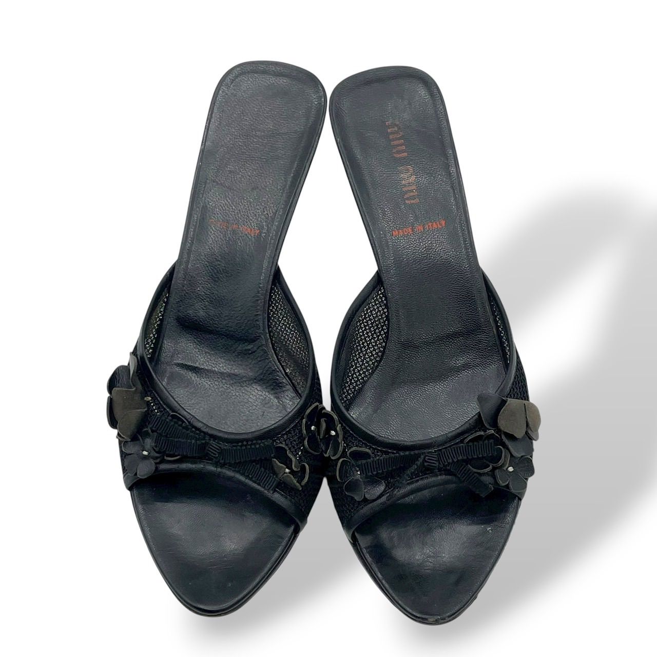 00 s archive miu ミュール サンダル 黒 ブラック