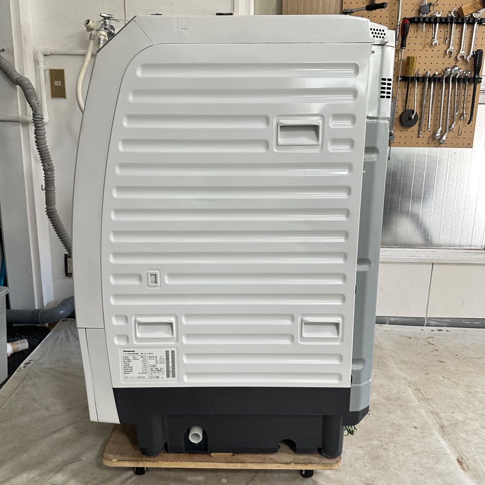  Panasonic NA-VX 800 AL 2020年製 完全分解洗浄済 ドラム式洗濯機 ヒートポンプ式 ドラム式洗濯機本体 ドラム式洗濯機