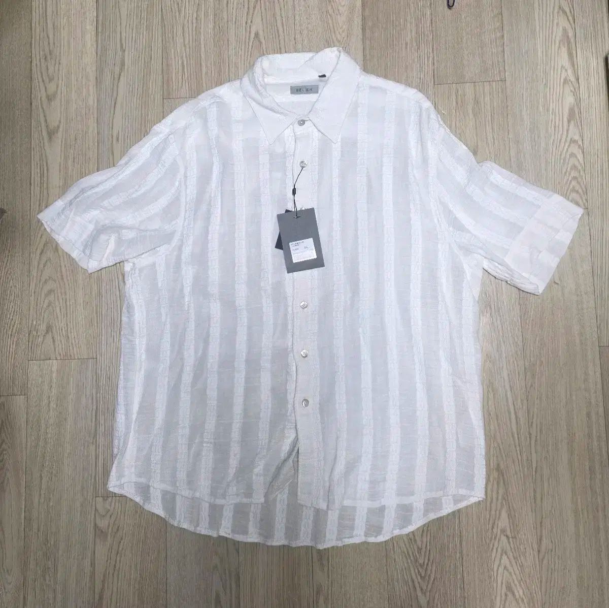 4 ベルリエ サーフィス ショート スリーブ シャツ - シアー 白