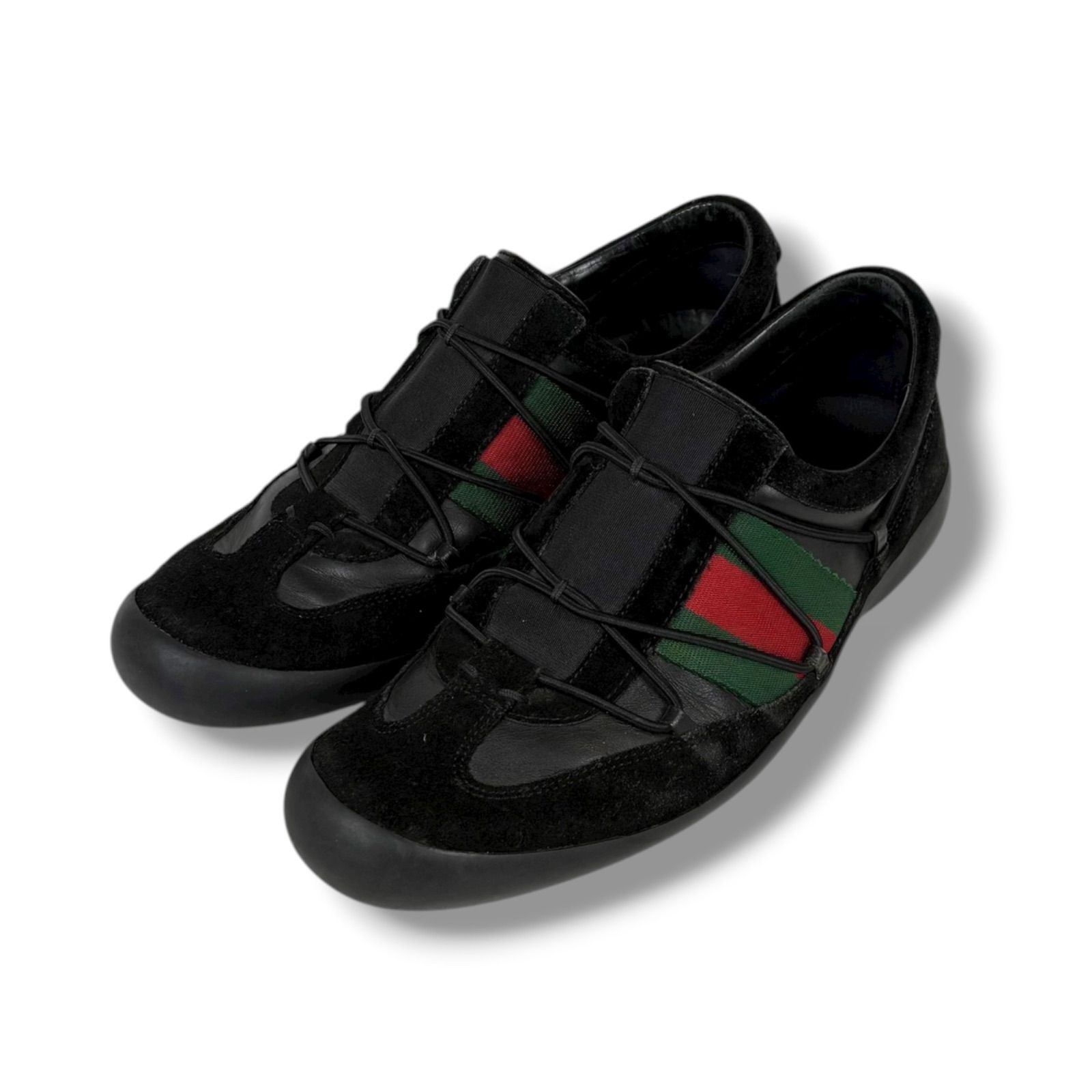 グッチ GUCCI シェリーライン ローカットスニーカー ブラック 黒