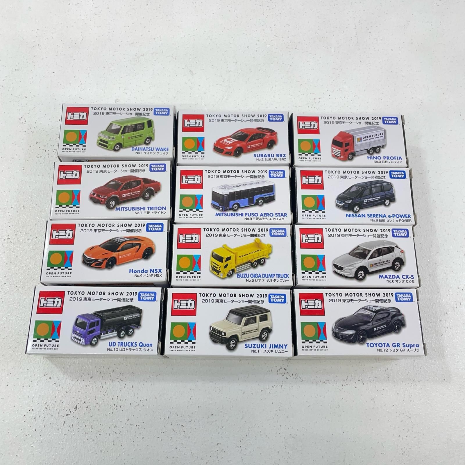 中古 2019 東京モーターショー 開催記念トミカ 12台セット