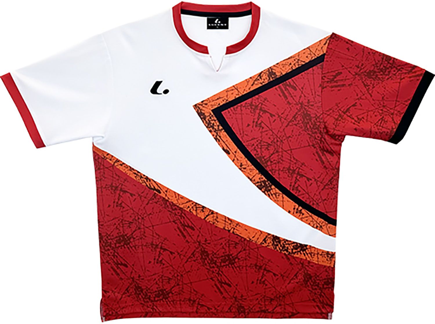 ルーセント LUCENT テニス UNI ゲームシャツ 襟なし XLH3661 レッド