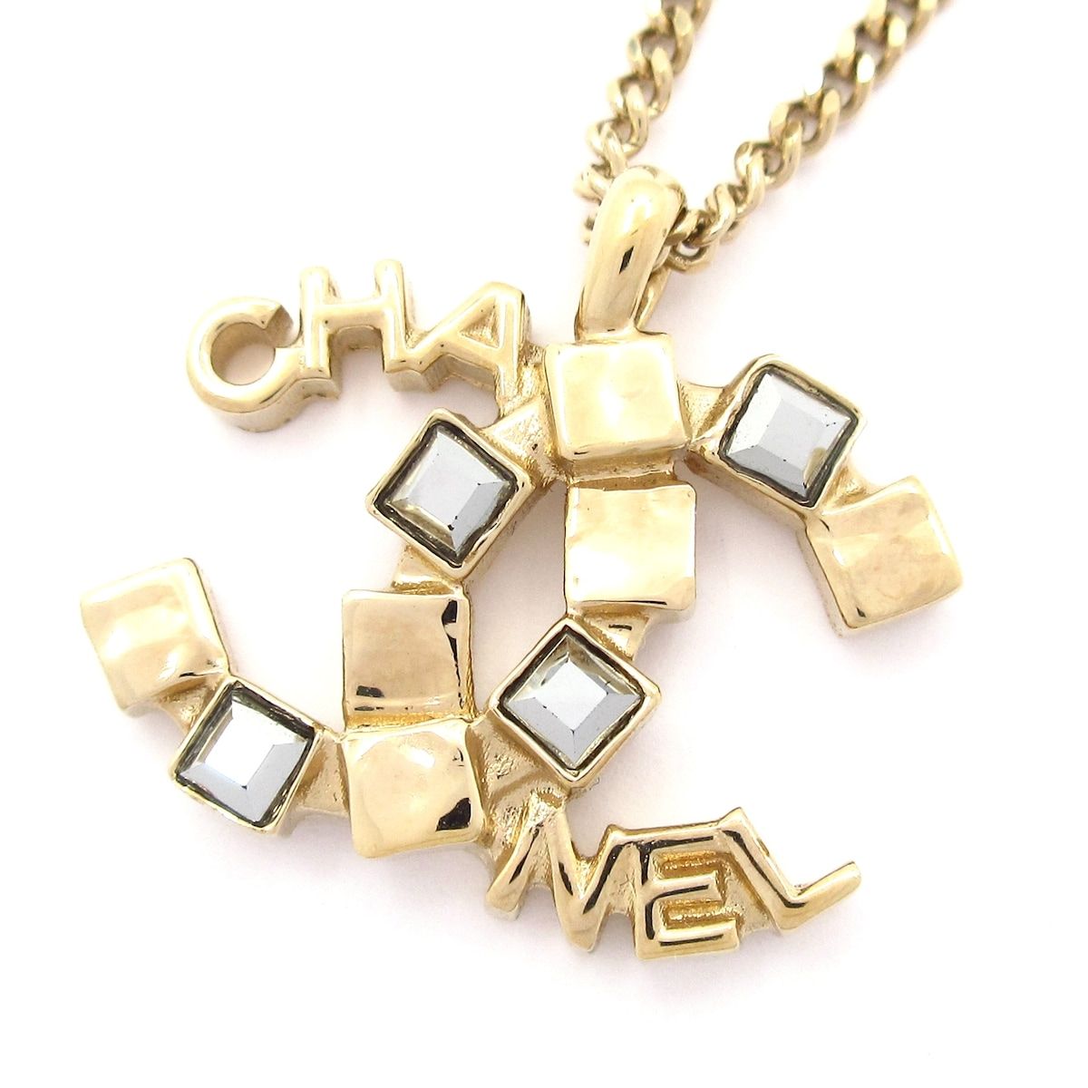 CHANEL シャネル ネックレス ココマーク ABC817 ゴールド×シルバー