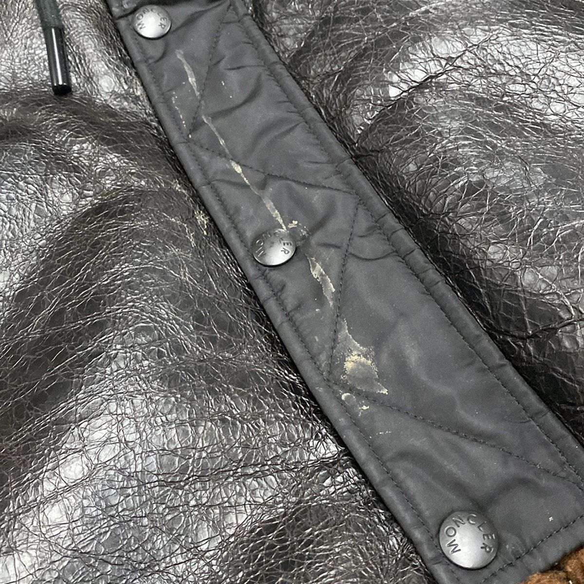 MONCLER モンクレール ダウンジャケット サイズ2 M メンズ ARMAND 40348-85-50992 黒×ブラウン 長袖|冬 ダウン KANDAIZUMI_COM