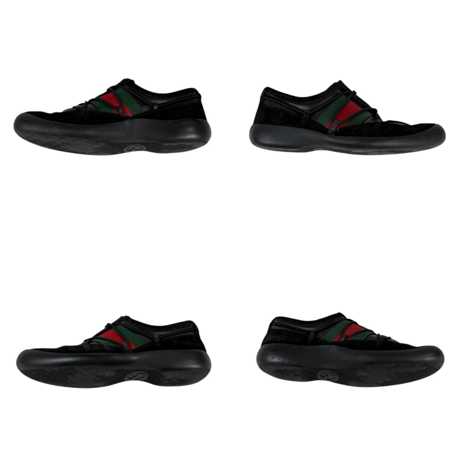 グッチ GUCCI シェリーライン ローカットスニーカー ブラック 黒