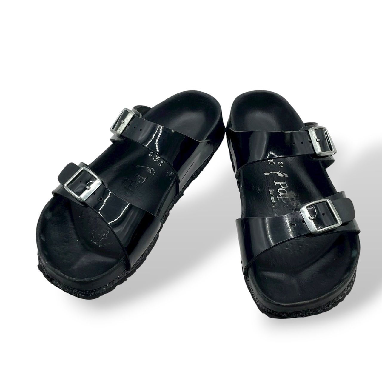 BIRKENSTOCK ビルケンシュトック ARIZONA AVANTGARDE サンダル エナメル 黒 ブラック 23cm