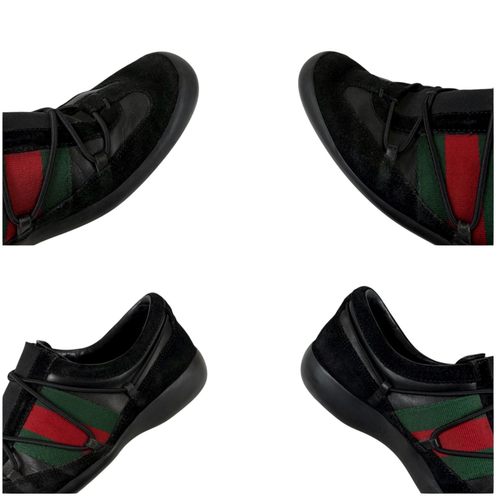 グッチ GUCCI シェリーライン ローカットスニーカー ブラック 黒