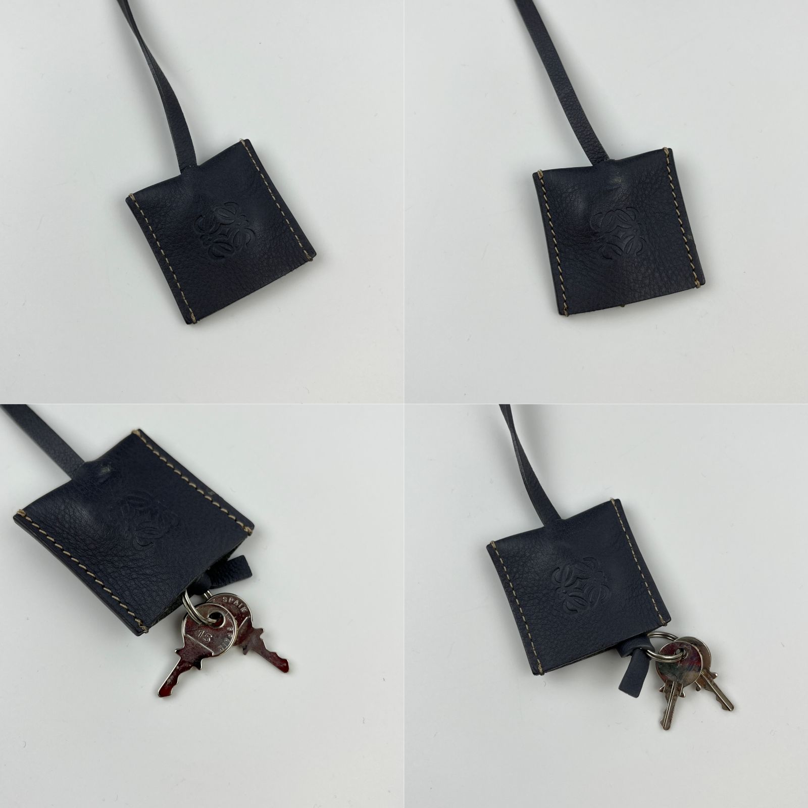 中古】LOEWE ロエベ アナグラム アマソナ28 ハンドバッグ スエード