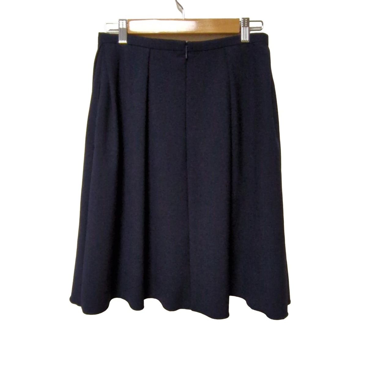 rene ルネ ダークネイビー　ベーシック　スカート　size38 Rene(ルネ) スカート サイズ38 M レディース美品 - ネイビー ひざ丈