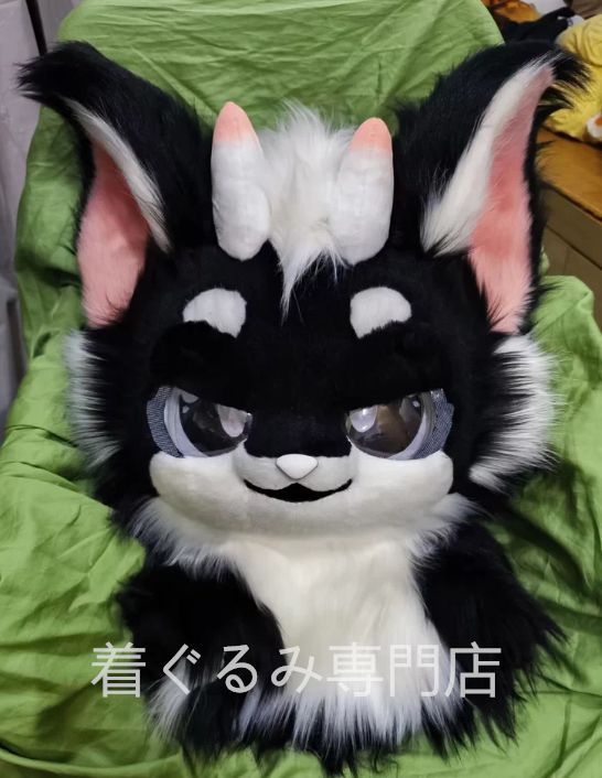 猫 ドラゴン 着ぐるみヘッド 全頭ヘッド ケモノ ファースーツ ぬいぐるみ コスプレ コスチューム kigurumi 一点物