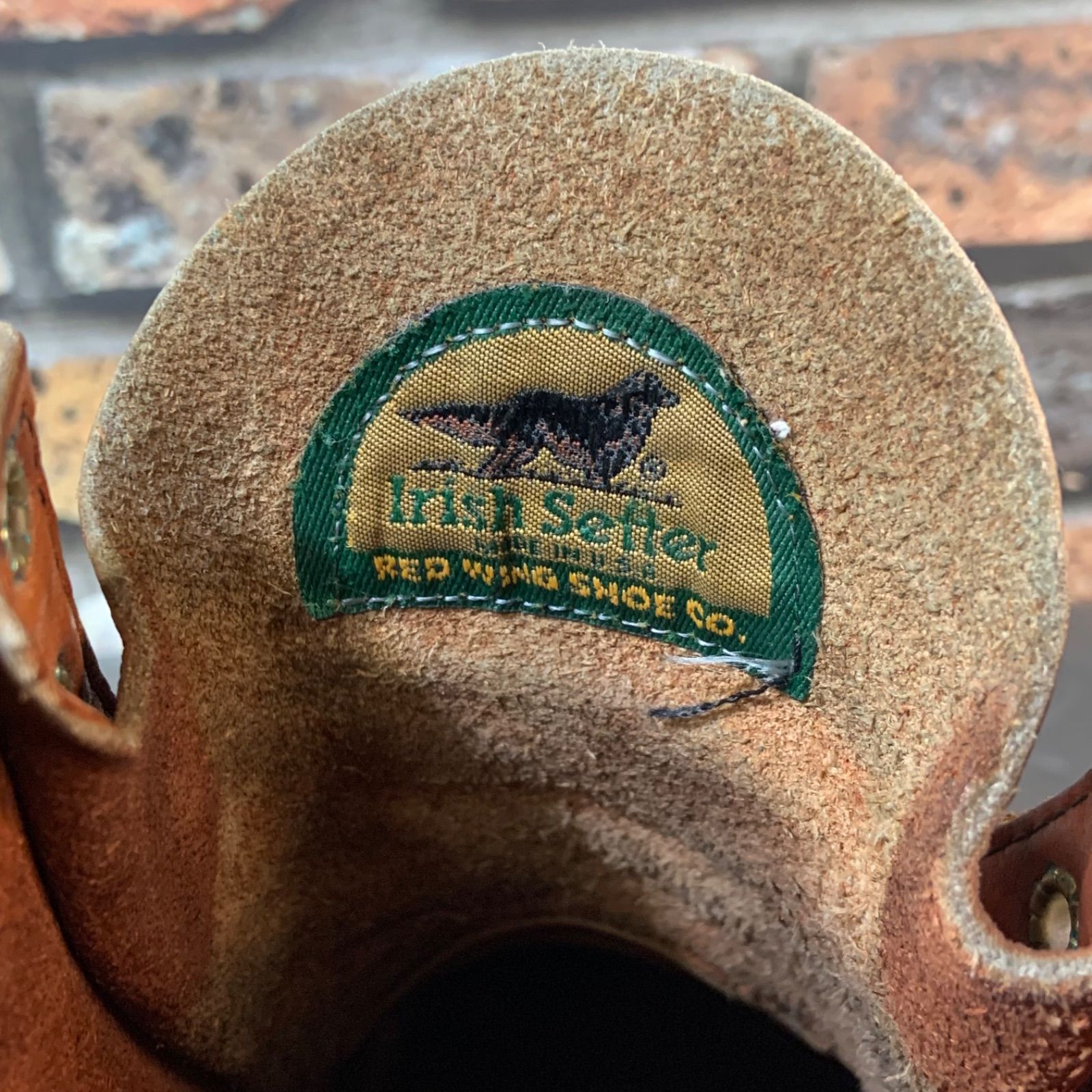 ☆REDWING 875 裏半円犬タグ 1991年製 US7E JP25㎝ VINTAGE レッド  