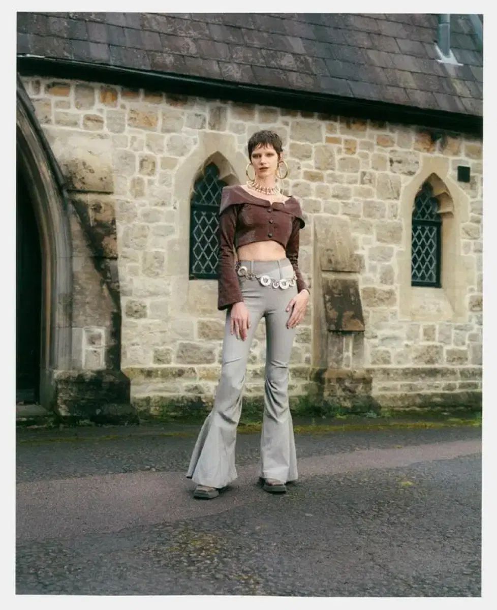 145オフィス ブーツカット パンツ