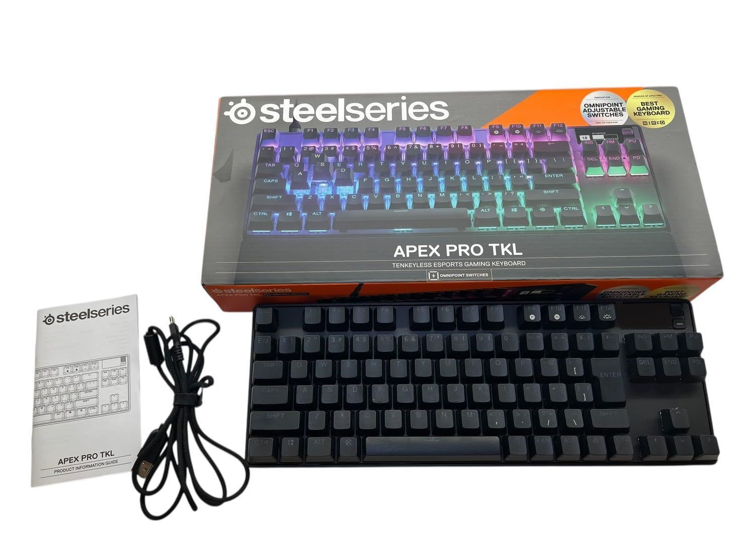 SteelSeries ラピッドトリガー 搭載 ゲーミングキーボード テンキーレス 有線 日本語配列 OmniPointスイッチ ○1670