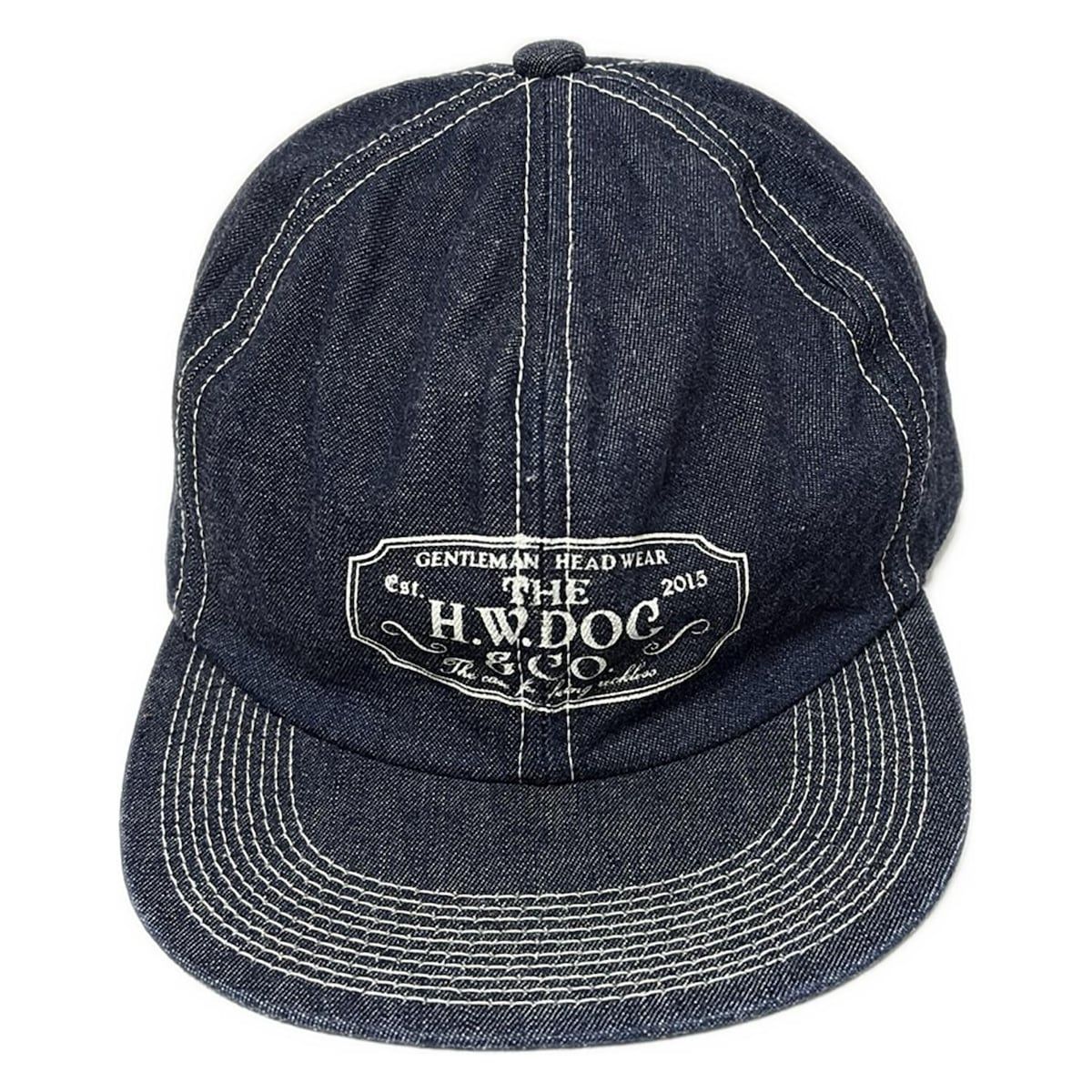 THE H.W.DOG-CO. ザ エイチダブリュウ ドッグアンドコー キャップ 38 - ネイビー ステッチ|トラッカーキャップ|デニム コットン