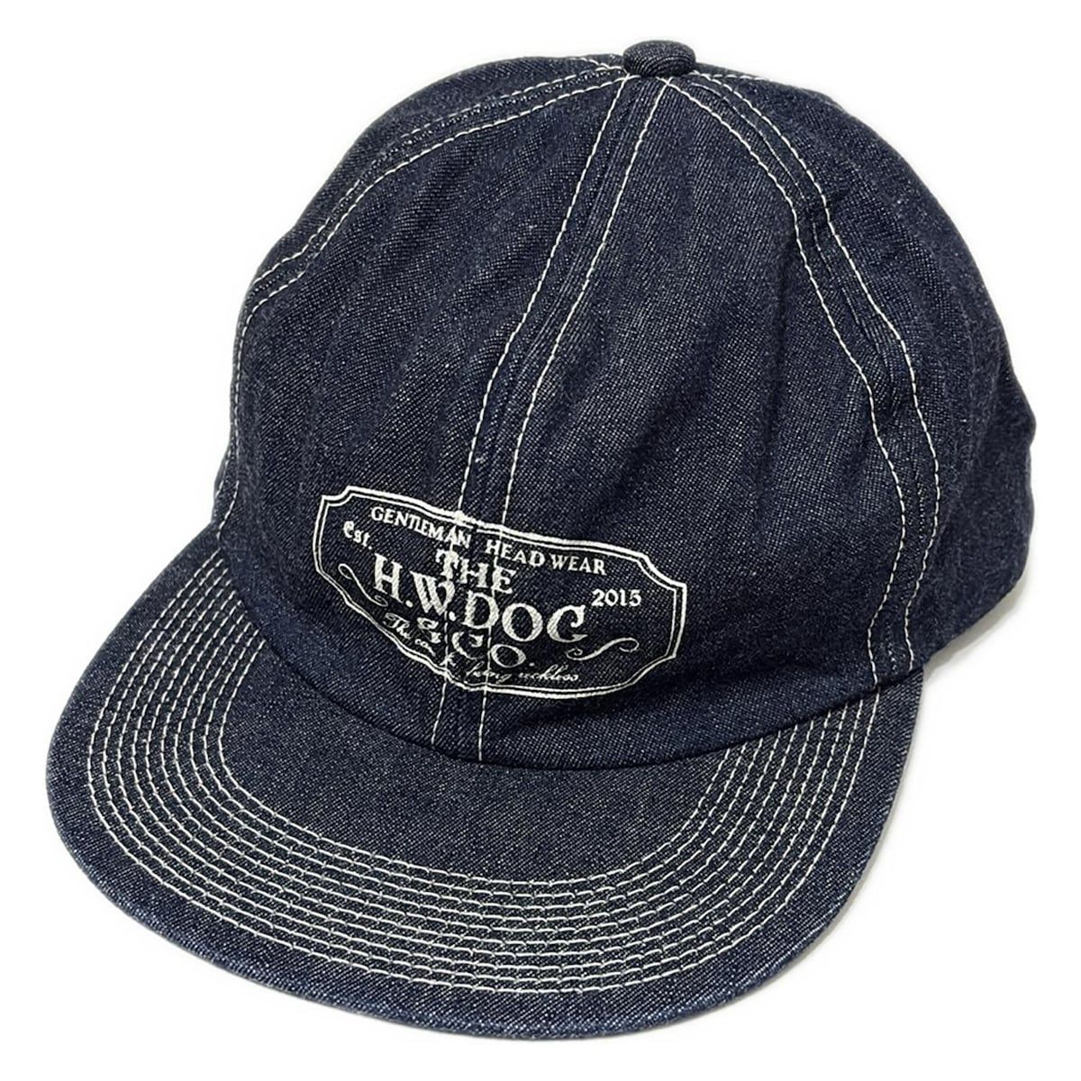 THE H.W.DOG-CO. ザ エイチダブリュウ ドッグアンドコー キャップ 38 - ネイビー ステッチ|トラッカーキャップ|デニム コットン