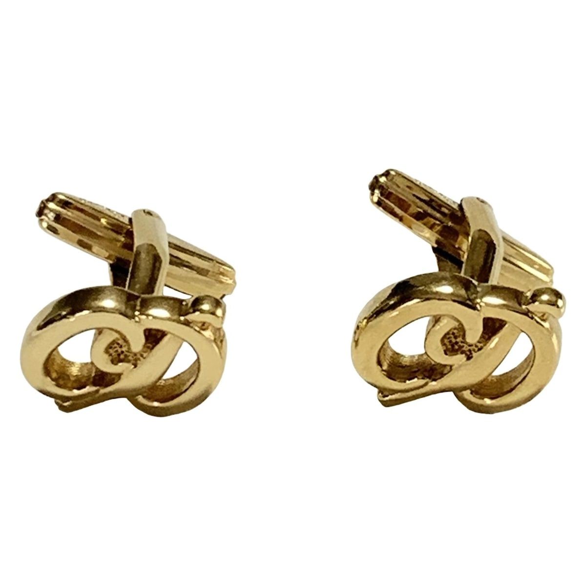 DIOR|ChristianDior ディオール|クリスチャンディオール カフス - ゴールド CDモチーフ